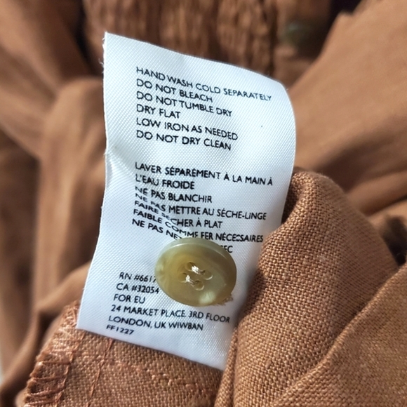 Faithfull The Brand - Lais Linen Jumpsuit - Size XS - Picture 12 of 12